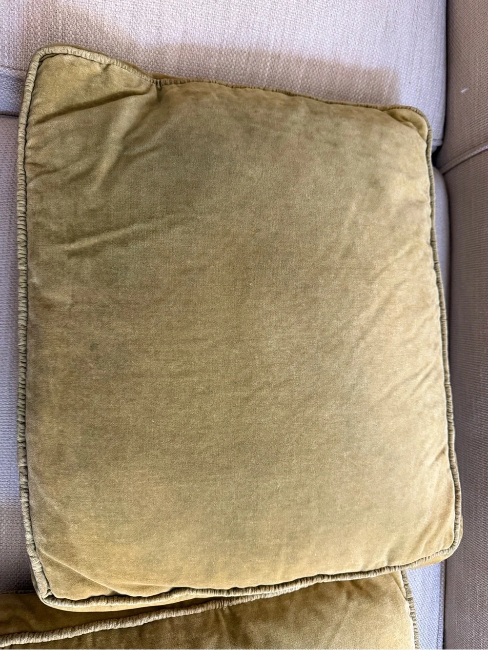 Pair Antique French PILLOW Cushions large needlepoint petitpoint roses